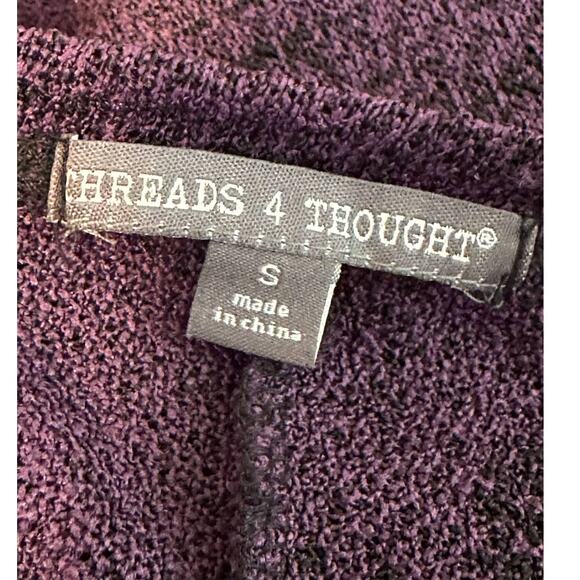 Threads 4 Thought purple short sleeves lightweight sweater size small - Picture 5 of 12